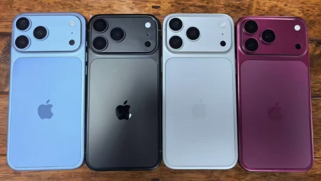 Fuite des différents coloris et du design de l'iphone 18